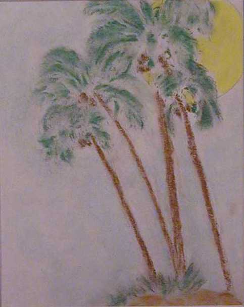 Palms (Pastel)
